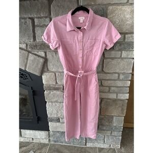 Cat & Jack Kids Girls Romper Jumpsuit Pink Size 14 (XL) Short Sleeve One Piece